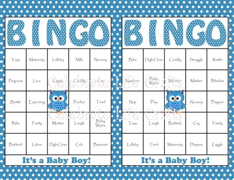 50 Free Printable Baby Bingo Cards Free Baby Shower Bingo Cards Your