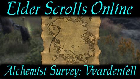 Alchemist Survey Vvardenfell Elder Scrolls Online ESO YouTube