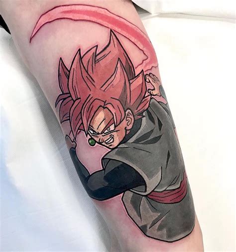 Minimalist black rose tattoo on the left bicep tattoos. Goku Black Tattoo #gokublack #gokublacktattoo | Dragon ...