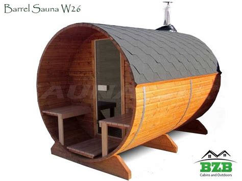 2 4 Person Barrel Sauna W20 Bzb Cabins Barrel Sauna Sauna Kit