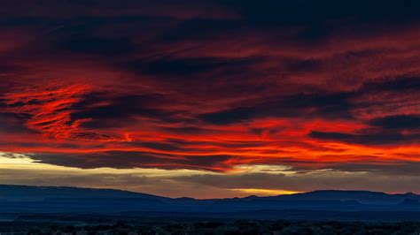 Wallpaper Sunset Sky Clouds 4k Nature 19569