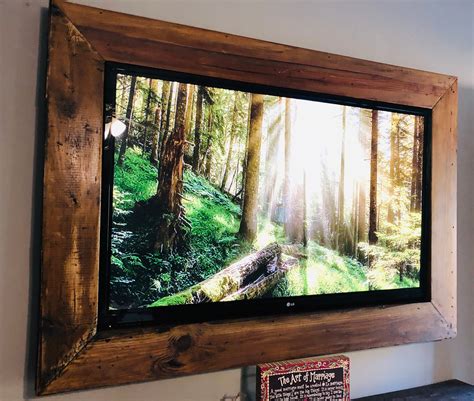 Rustic Farmhouse Custom Tv Frame Little Cotton Bend