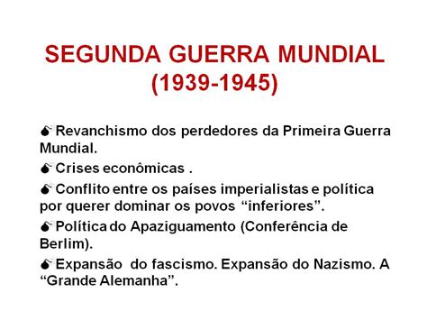 Slide Segunda Guerra Mundial