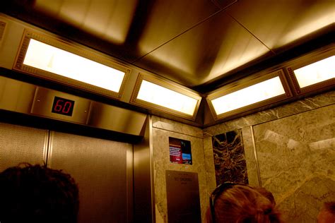 Empire State Building Elevator Inside The Elevator Going U Flickr