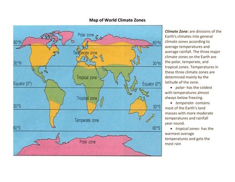 What Are The Three Major Climate Zones On Earth The Earth Images