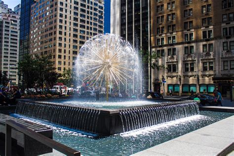 A Fountain In Manhattan Nyc 07242015 Manhattan Nyc Summer 2015