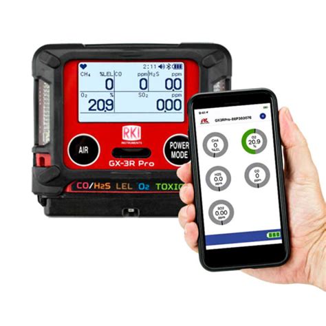 Rki Gx 3r Pro Five Gas Monitor Portable Multi Gas Rki Instruments