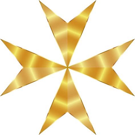 Clipart Gold Maltese Cross Mark Ii No Background