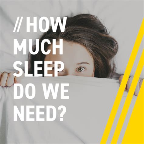 How Much Sleep Do We Need Damo S Personal Training