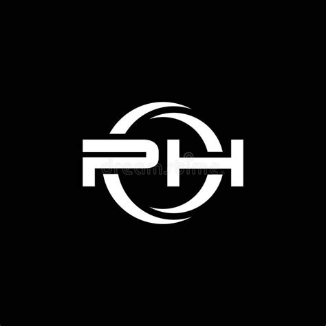 Ph Logo Monogram Design Template Stock Vector Illustration Of Initial
