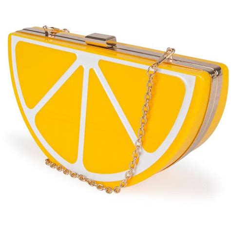 Nila Anthony Lemon Clutch 2950 Thb Liked On Polyvore Featuring Bags