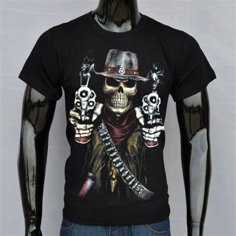 Summer Men O Neck 3d Skull Print T Shirt Male Short Sleeve Fashion