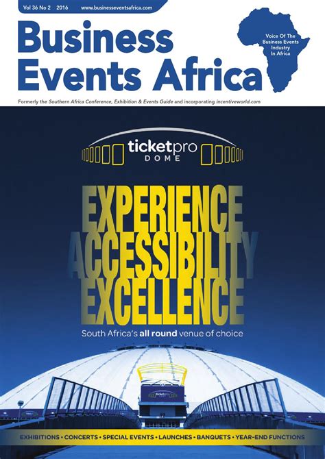 Business Events Africa Vol 36 No 2 February 2016 By Contact