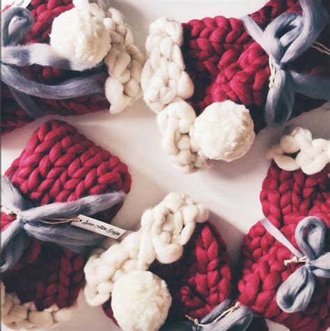 Jumbo Knitted Santa Hat By Lauren Aston Designs