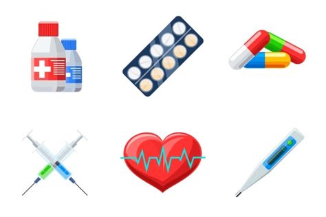 Flat Medical Icons Custom Designed Graphics Creative Market