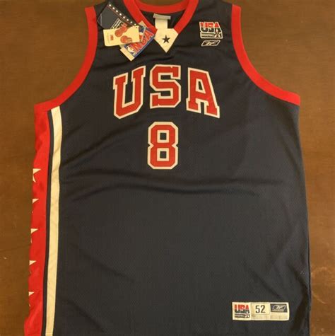 Rare Vintage Reebok Usa Basketball Kobe Bryant Jersey Ebay
