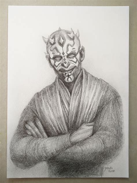 Darth Maul Pencil Drawing Commissioned By Smarsupial This Was Such A