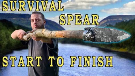 Making A Stone Tipped Survival Walking Stick Spear Camping Self