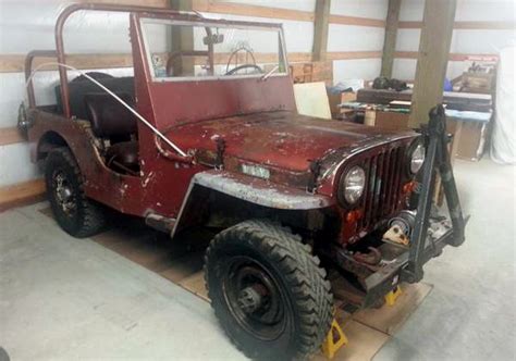 Rusty Project 1946 Willys Jeep Cj2a Barn Finds