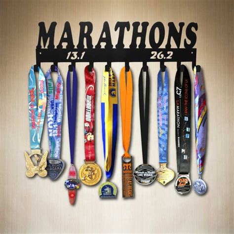 Marathons Medal Hanger Medal Display 10 Hooks Holds By Sporthooks