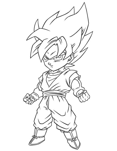 Gotenks Super Saiyan Coloring Pages