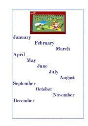 months   year worksheets
