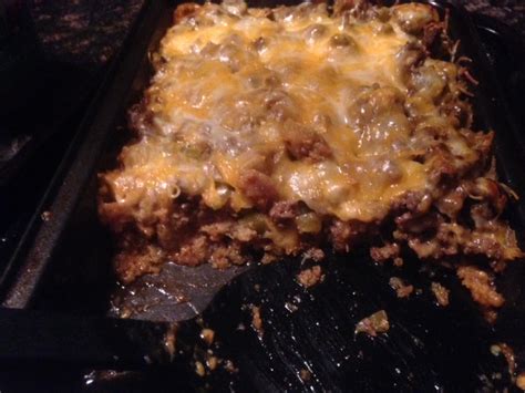 Spoon into a shallow skillet of cooking oil. Mix Left Over Cornbread - Sloppy Joe Cornbread Bake - Madelyn Daily Blogs