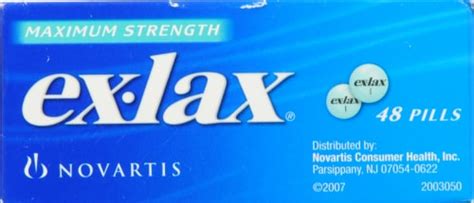 Ex Lax Maximum Strength Stimulant Laxative Pills 25mg 48 Ct Qfc