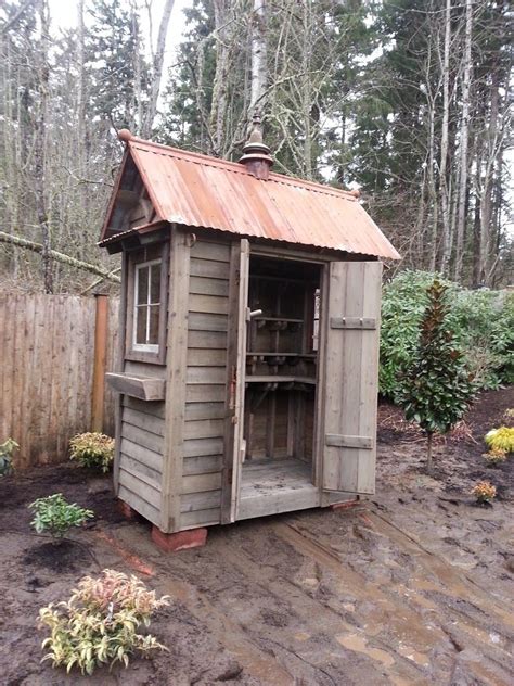 Photo This 4x7 Garden Shed Is Loaded With Shelving And Some Cute