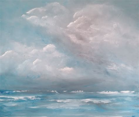 Art Work Acrylic Paintings Sea Sky Land Naomi Watkins Art