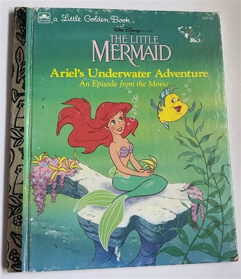The Little Mermaid Little Golden Book Ariels Underwater Etsy