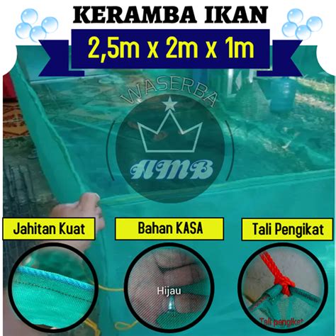 Keramba Ikan Hapa Jaring Apung Bahan Kasa Ukuran M X M X M