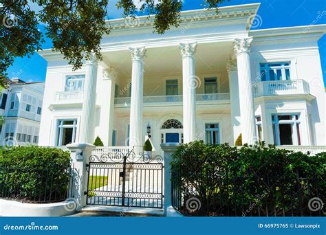 Lavish White Greek Revival Style House with Full Length Corinthian