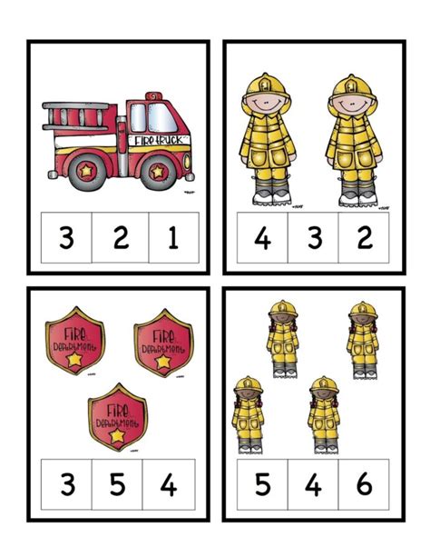 Grab these free skip counting printables to help kindergarten, first grade, 2nd. Preschool Printables Fire Safety Number Cards Math Worksheets For About Middle School Fire ...