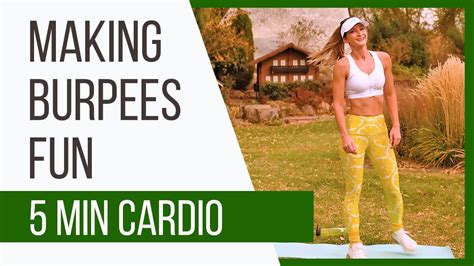 5 minute cardio workout for women burpees for beginners power