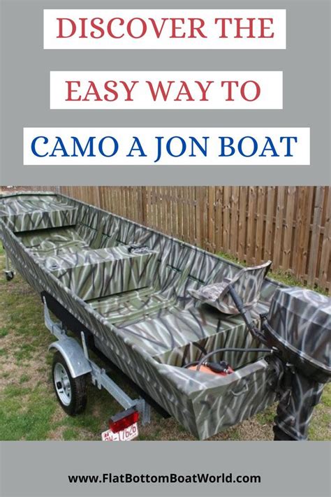 How To Camouflage A Jon Boat Techniques And Tips Jon Boat Boat