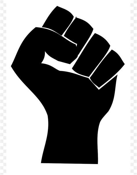 Raised Fist Clip Art Png 745x1053px Fist Black And White Black