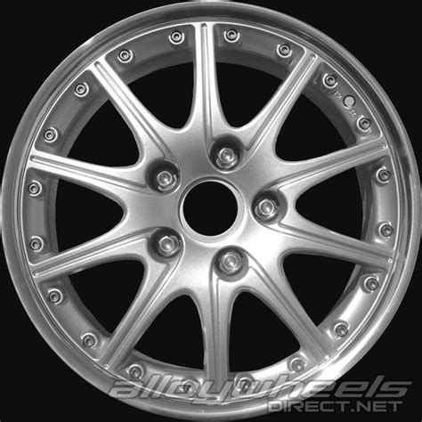 18 Porsche Sport Design Wheels In 9a1 Silver Alloy Wheels Direct