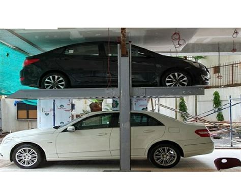 mild steel 2 post car parking lift 4 tons at rs 350000 in noida id 25952740455