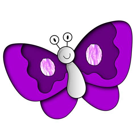 Purple Butterfly Clip Art Clipart Best