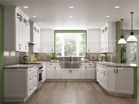 This modern shaker style kitchen is something to behold! Highland Series - Framed Cabinets | US Cabinet Depot