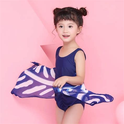 1 8 Years Old Girls One Piece Swimsuit Kids Swimsuit For Lovely Little