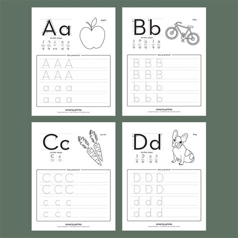 Alphabet Kindergarten Preschool Reading Writing Worksheet