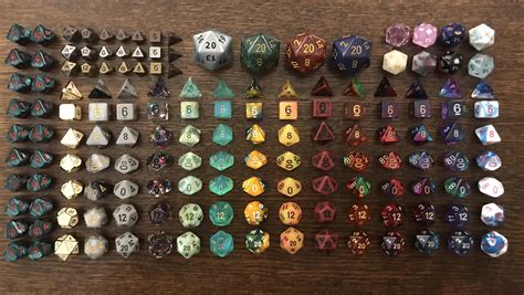 Rpg Dice Collection All Lined Up Roddlysatisfying