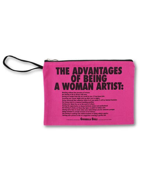 Advantages Of Being A Woman Artist Clutch X Guerrilla Girls Third