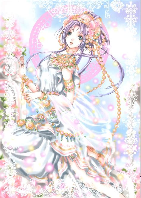 Pretty Anime Girl Wearing A Fancy White Dress Anime