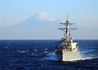 Ddg Fuji Destroyer Wilbur Navy Background Mt