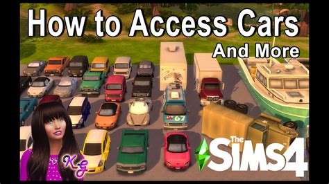 How To Access Cars And More In The Sims 4 Youtube