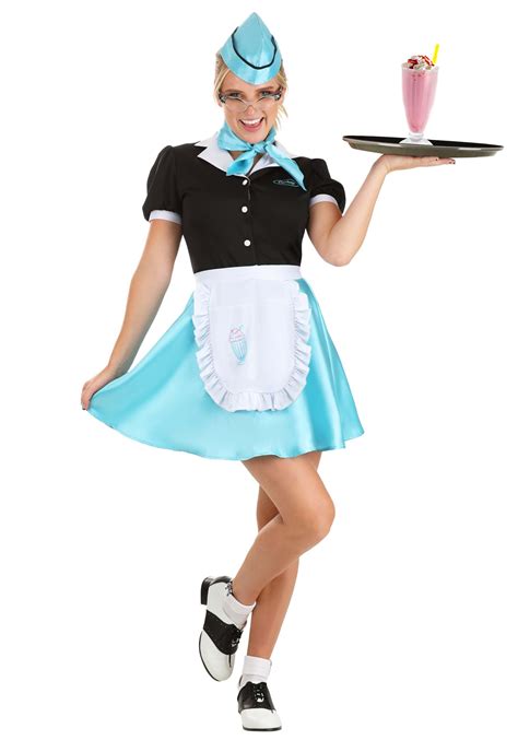 Car Hop Waitress Womens Costume