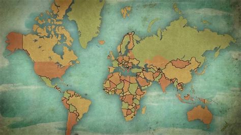 World Map Stock Footage Youtube